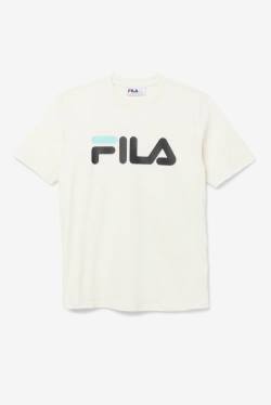 Black / Blue Turquoise Men's Fila Eagle Tee T Shirts | Fila391DB