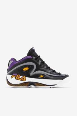 Black / Gold / Purple Men's Fila Grant Hill 3 Sneakers | Fila072OI