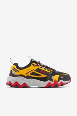 Black / Lemon / Red Men's Fila Oakmont TR Sneakers | Fila453BT