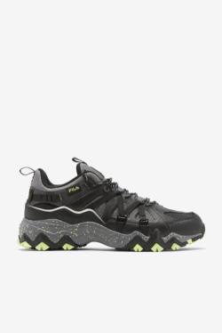 Black / Light Green Men's Fila Excursion Sneakers | Fila795WO