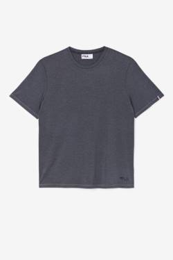 Black Men's Fila Commuter Tee T Shirts | Fila903TC