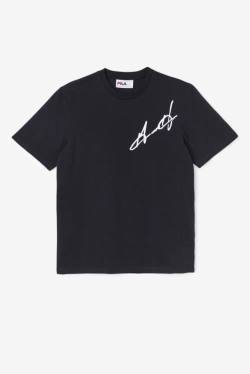 Black Men's Fila Grant Hill Cormac Tee T Shirts | Fila876RV