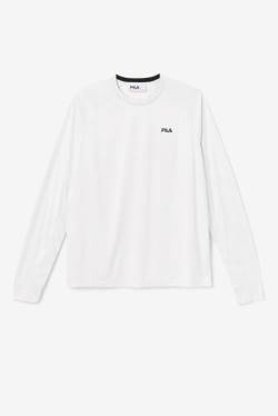 Black Men's Fila Jazam Long Sleeve Crew T Shirts | Fila560PD