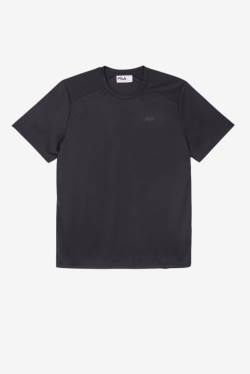 Black Men's Fila Kaab Crew T Shirts | Fila235VQ