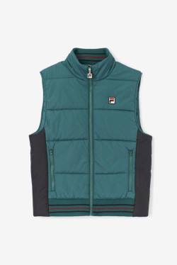 Black Men's Fila Matias Vest Jackets | Fila372YP