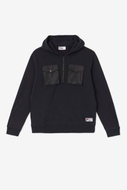 Black Men's Fila Mekong Hoodie | Fila493GC