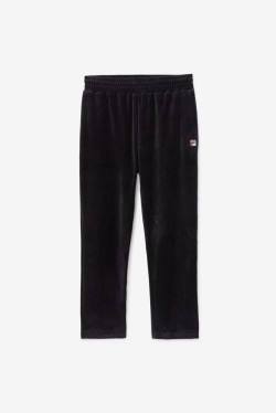 Black Men's Fila O-fit Velour Pants | Fila402NY