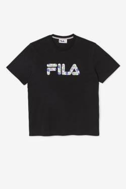 Black Men's Fila Saranac Tee T Shirts | Fila036ML