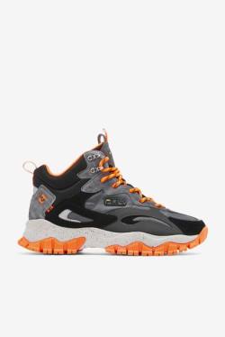 Black / Orange Men's Fila Ray Tracer Tr 2 Mid Boots | Fila168CZ