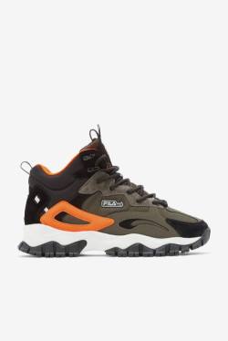 Black / Orange Men's Fila Ray Tracer Tr 2 Mid Boots | Fila468JD