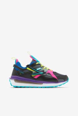 Black / Pink / Blue Women's Fila Sandenal Sneakers | Fila653IK