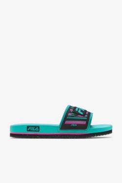 Black / Pink Men's Fila Lunar Slides | Fila862RY