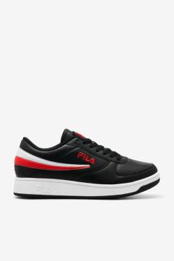 Black / Red / White Men's Fila A-low Sneakers | Fila769ZG