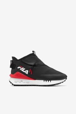 Black / Red / White Women's Fila Space Runner Sneakers | Fila248SE