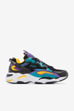 Black / Royal Purple / White Men's Fila Ray Tracer Apex Sneakers | Fila629WK