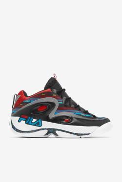 Black / Turquoise / Red Men's Fila Grant Hill 3 Sneakers | Fila146GM