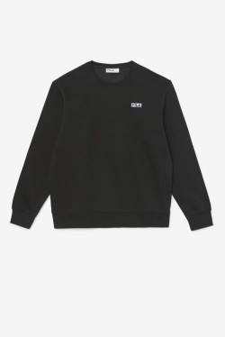 Black / White Men's Fila Garran Crew Sweatshirts | Fila810BL