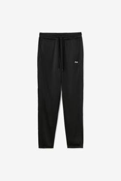 Black / White Men's Fila Nigeria Track Pants | Fila374VQ