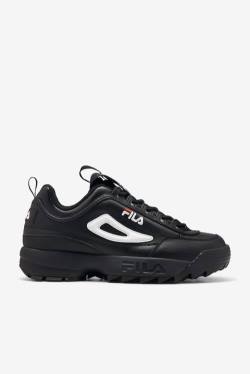 Black / White / Red Men's Fila Disruptor 2 Premium Sneakers | Fila596TO