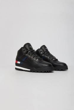 Black / White / Red Men's Fila Fitness Hiker Mid Sneakers | Fila210RT