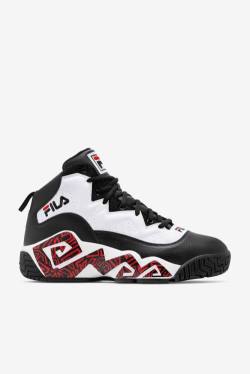 Black / White / Red Men's Fila Mb Sneakers | Fila618LM