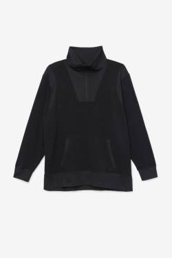 Black Women's Fila Fi-lux Half Zip Sweatshirts | Fila401IU