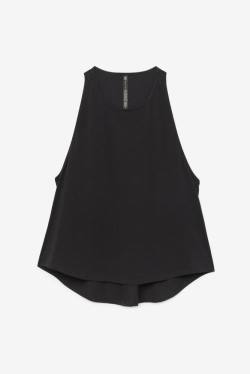 Black Women's Fila Fi-lux Long Tank Top T Shirts | Fila923KY