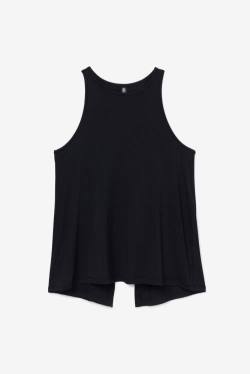 Black Women's Fila Fi-lux Open Back Tank Sports Tops | Fila823RV