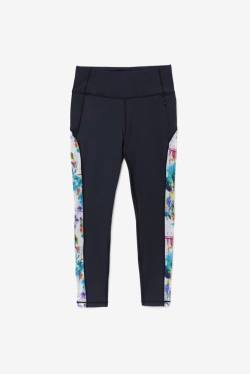 Black Women's Fila Forza Contrast 7/8 Leggings | Fila301OJ