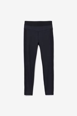 Black Women's Fila Forza Texture High Waist Leggings | Fila501NJ