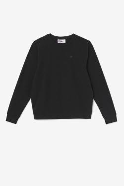 Black Women's Fila Kaydence Crew Sweatshirts | Fila634TC