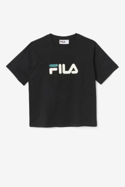 Black Women's Fila Thea Tee T Shirts | Fila368ZD