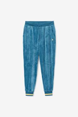 Blue Coral Women's Fila Omorose Velour Jogger Pants | Fila245LW