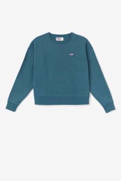 Blue Coral Women's Fila Stina Crew Sweatshirts | Fila659SU