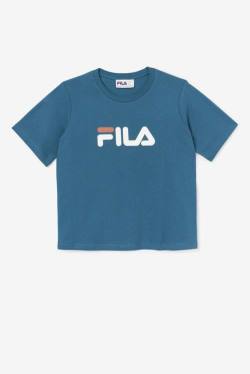 Blue Coral Women's Fila Thea Tee T Shirts | Fila540KV