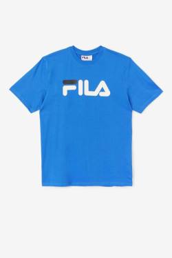 Blue / White / Black Men's Fila Eagle Tee T Shirts | Fila267NC