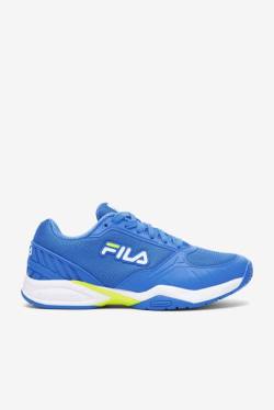 Blue / White / Yellow Men's Fila Volley Zone Sneakers | Fila386CP