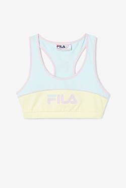 Blue Women's Fila Kairi Bra Sports Tops | Fila375AK