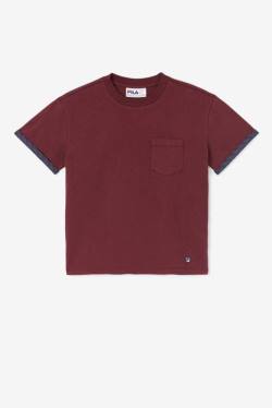 Brown Women's Fila Sloane Tee T Shirts | Fila815DX