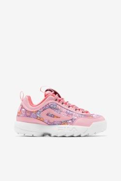 Coral Pink / Rose / White Women's Fila Disruptor 2 Valentine's Day Sneakers | Fila427EQ