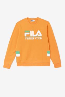 Coral Rose / White Men's Fila Ameh Sweatshirts | Fila190SI