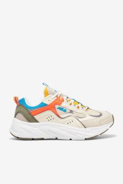 Cream / White Men's Fila Trigate Plus Sneakers | Fila923IT