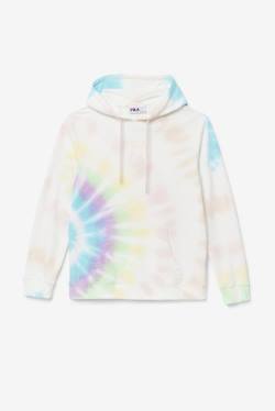 Cream Women's Fila Aerolynn Tie Dye Hoodie | Fila643YE