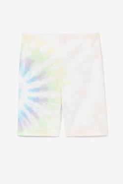 Cream Women's Fila Taima Tie Dye Bike Shorts | Fila735XP