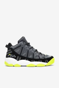 Dark Grey / Black / Yellow Men's Fila Stackhouse Spaghetti Sneakers | Fila275ES