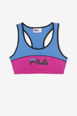 Deep Blue Women's Fila Kairi Bra Sports Tops | Fila529LK