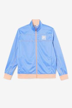 Flower Blue / Coral / Grey Men's Fila Wayan Track Jackets | Fila961BS