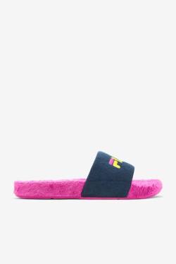 Fuchsia Purple / Yellow Women's Fila Terry Drifter Slides | Fila274PQ