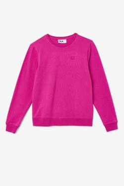 Fuchsia Women's Fila Kaydence Crew Sweatshirts | Fila314ZP