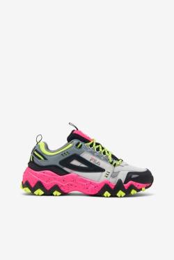 Grey / Black / Pink Women's Fila Oakmont TR Sneakers | Fila567RH